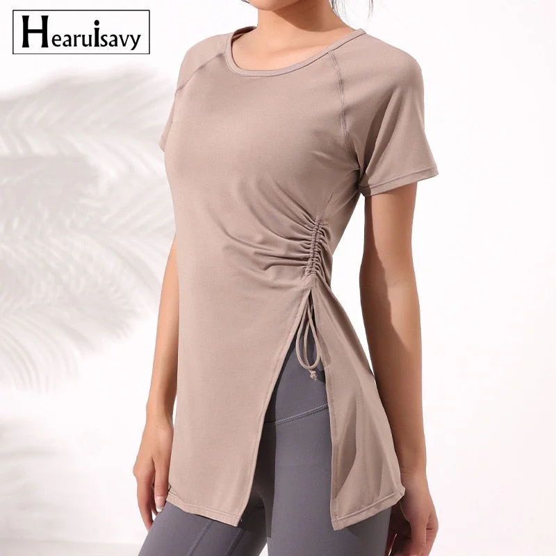 Yoga Sports Short-Sleeved Sexy Women's Quick-Drying Fitness Clothes Running Casual Slimming Tops Exercise T-Shirts GYM Wear Terry Blend Velvet Blend Canvas Blend Yoga Sports Short-Sleeved Sexy Women's Quick-Drying Fitness Clothes Running Casual Slimming Tops Exercise T-Shirts GYM Wear Terry Blend Velvet Blend Canvas Blend
