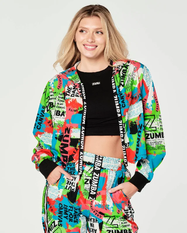 Free To Create Zip-Up Crop Jacket