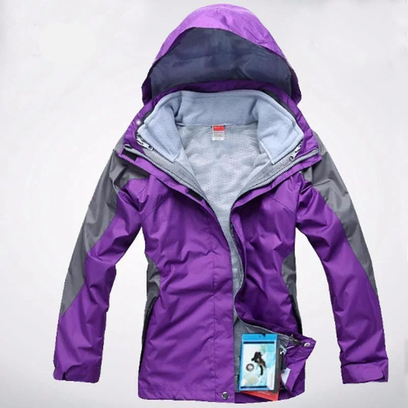 Womens 3 in 1 Waterproof Skiing Trekking Outdoor Jacket