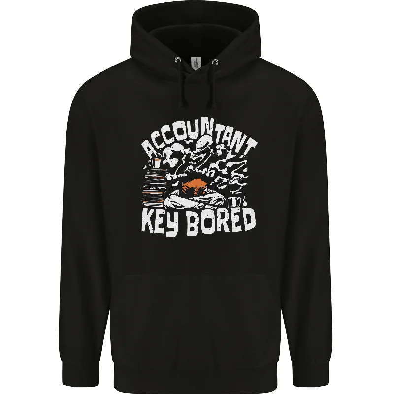 A Bored Accountant Mens 80% Cotton Hoodie