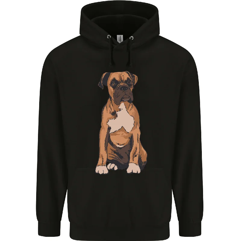 A Boxer Dog Mens 80% Cotton Hoodie