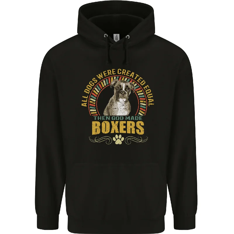 A Boxer Dog Mens 80% Cotton Hoodie