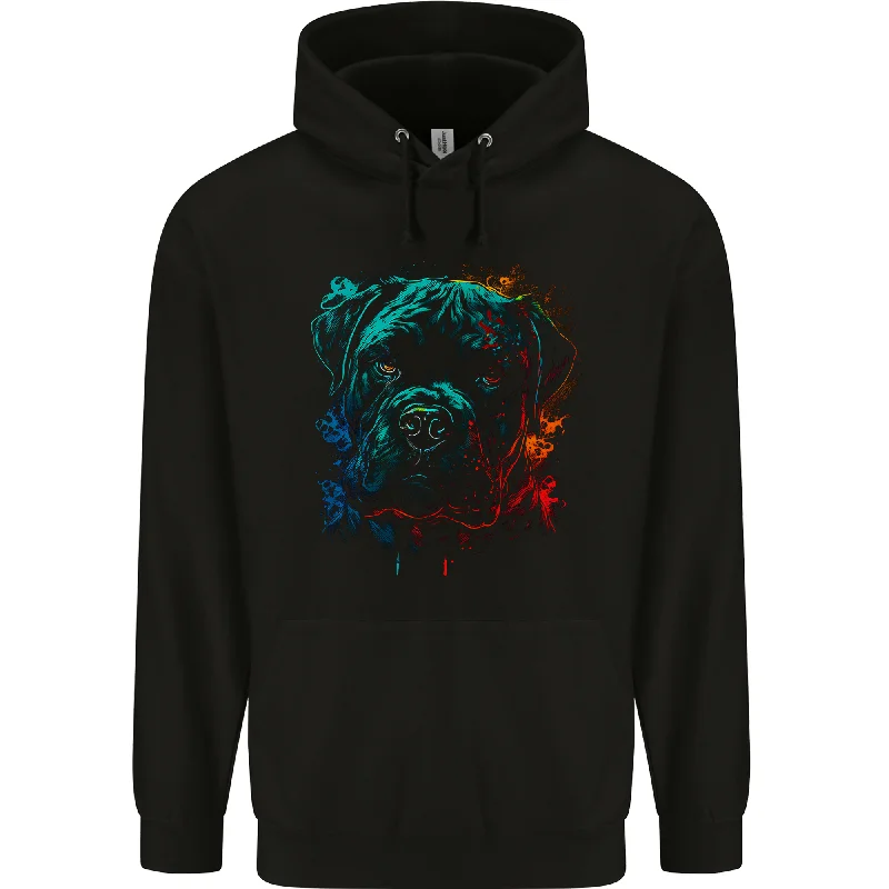 A Cane Corso Dog Mens 80% Cotton Hoodie