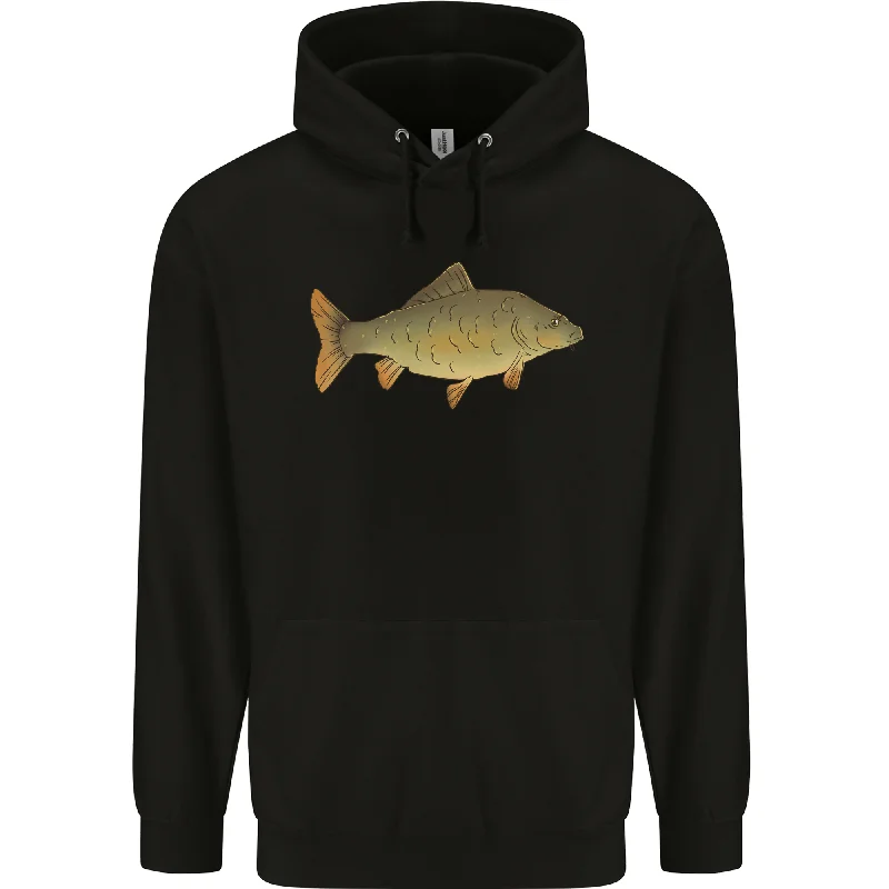 A Carp Fish Fishing Fisherman Mens 80% Cotton Hoodie