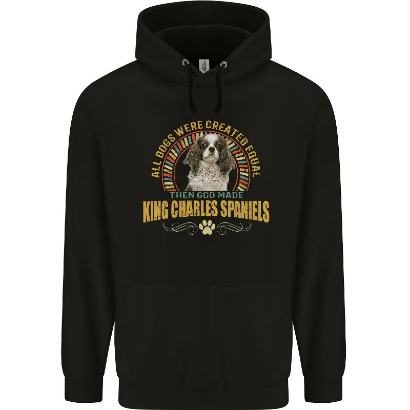 A Cavalier King Charles Spaniel Dog Mens 80% Cotton Hoodie