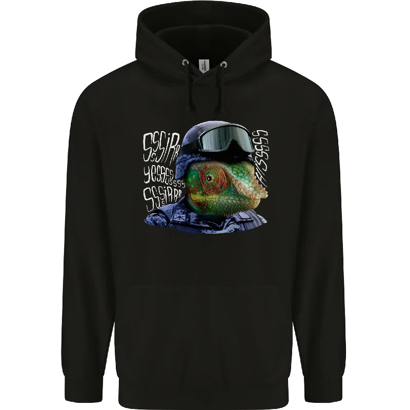 A Chameleon Soldier Mens 80% Cotton Hoodie