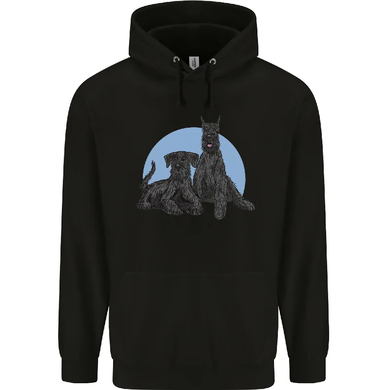 A Pair of Schnauzer Gigantes Dog Mens 80% Cotton Hoodie Hoodie with Toggle Buttons Decorative Unique A Pair of Schnauzer Gigantes Dog Mens 80% Cotton Hoodie Hoodie with Toggle Buttons Decorative Unique
