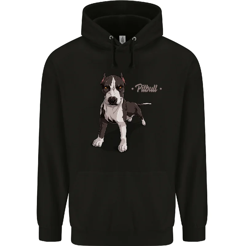 A Pitbull Dog Illustration Mens 80% Cotton Hoodie Hoodie with Crew Neck Simple Timeless A Pitbull Dog Illustration Mens 80% Cotton Hoodie Hoodie with Crew Neck Simple Timeless