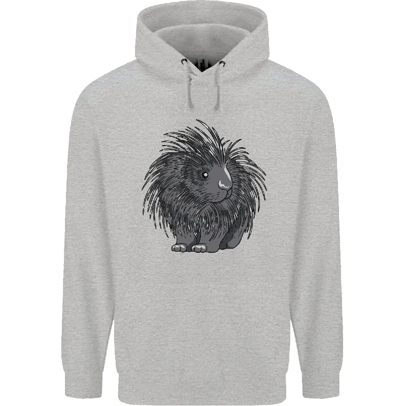 A Porcupine Mens 80% Cotton Hoodie Hoodie with Print Artistic Unique