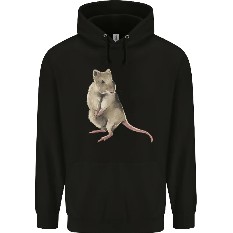 A Potoroo Mens 80% Cotton Hoodie Hoodie with Raglan Sleeves Sporty Comfortable