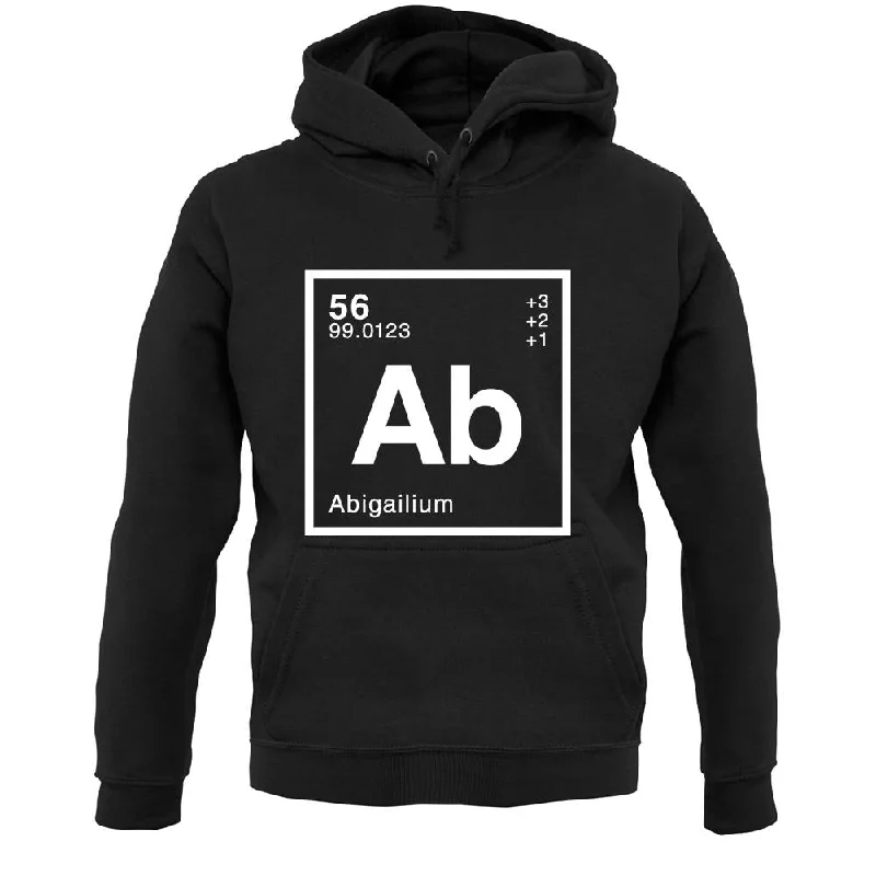 Abigail - Periodic Element Unisex Hoodie Hoodie with Tie-Dye Psychedelic Retro
