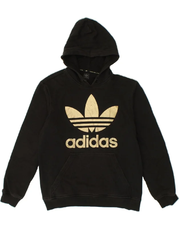 ADIDAS Mens Graphic Hoodie Jumper Medium Black Cotton Hoodie with Cuffed Sleeves Snug Secure ADIDAS Mens Graphic Hoodie Jumper Medium Black Cotton Hoodie with Cuffed Sleeves Snug Secure