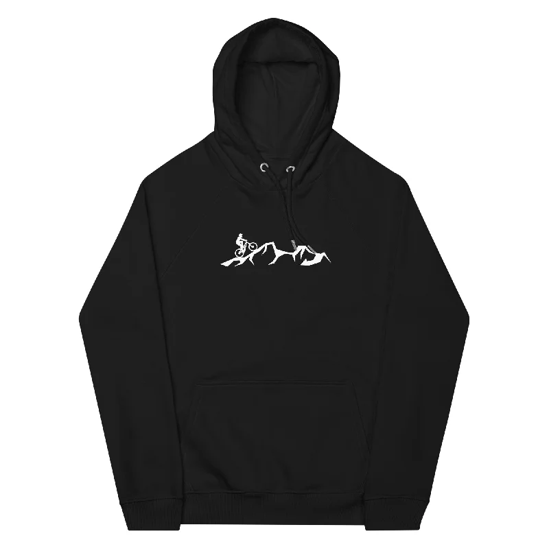 Berge - Mountainbike - (M) - Unisex Premium Organic Hoodie Hoodie with Ribbed Cuffs Snug Fit Comfort Berge - Mountainbike - (M) - Unisex Premium Organic Hoodie Hoodie with Ribbed Cuffs Snug Fit Comfort