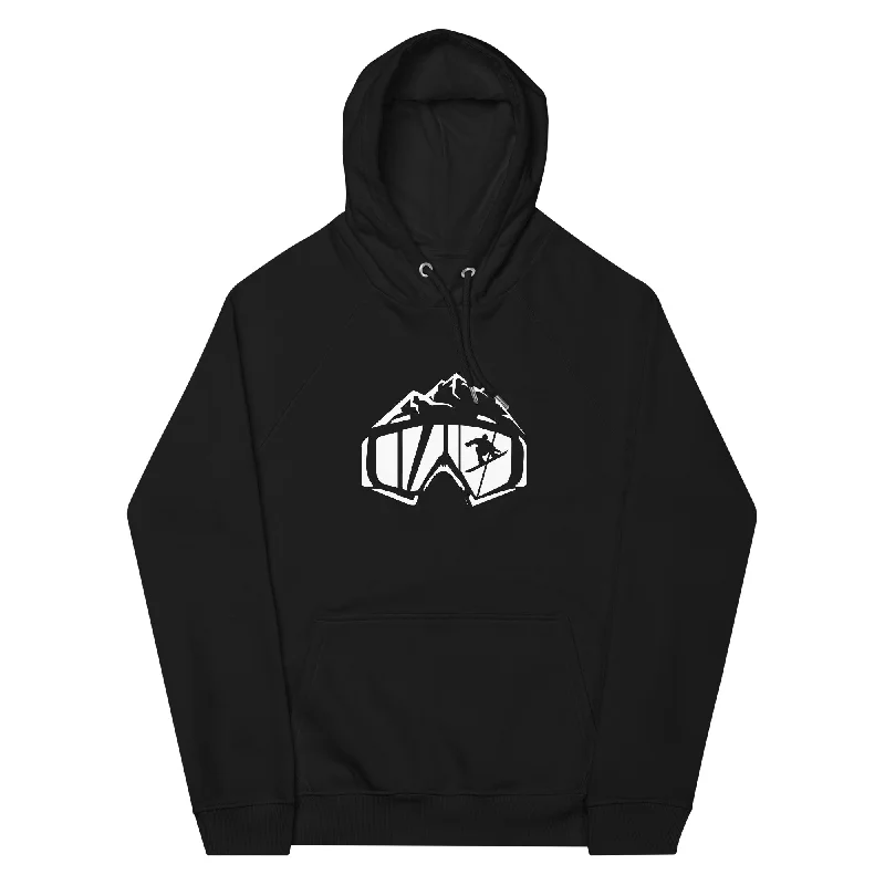 Berge - Snowboarding - (14) - Unisex Premium Organic Hoodie Hoodie with Exposed Zipper Edgy Industrial Berge - Snowboarding - (14) - Unisex Premium Organic Hoodie Hoodie with Exposed Zipper Edgy Industrial