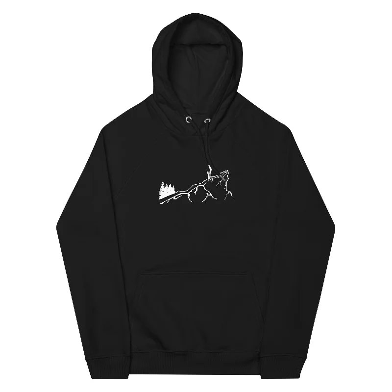 Berge - Wandern - (22) - Unisex Premium Organic Hoodie Hoodie with Stripes Bold Sporty Berge - Wandern - (22) - Unisex Premium Organic Hoodie Hoodie with Stripes Bold Sporty