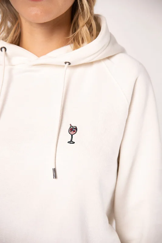 Berry Spritz | Bestickter Bio-Baumwoll Frauen Hoodie Hoodie with Lace Feminine Delicate Berry Spritz | Bestickter Bio-Baumwoll Frauen Hoodie Hoodie with Lace Feminine Delicate