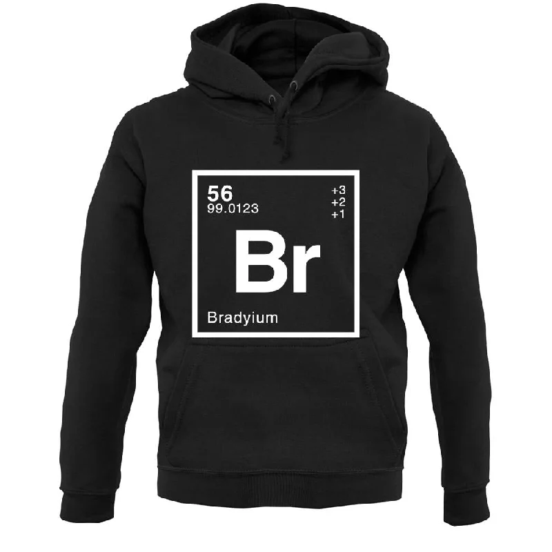 Brady - Periodic Element Unisex Hoodie Hoodie with Sequins Glamorous Eye-catching