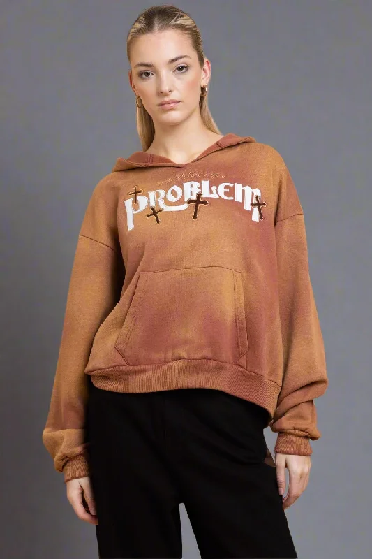 Daisy Street Problem V Neck Hoodie Hoodie Dress Longline Feminine