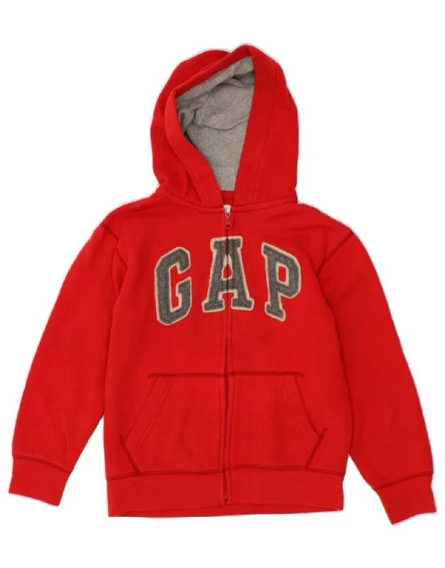 GAP Boys Graphic Zip Hoodie Sweater 7-8 Years Medium Red Cotton Hoodie with Toggle Buttons Decorative Unique GAP Boys Graphic Zip Hoodie Sweater 7-8 Years Medium Red Cotton Hoodie with Toggle Buttons Decorative Unique