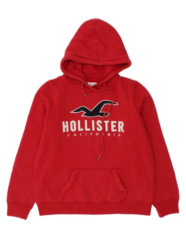 HOLLISTER Mens Graphic Hoodie Jumper Medium Red Cotton Hoodie with Tie-Dye Psychedelic Retro HOLLISTER Mens Graphic Hoodie Jumper Medium Red Cotton Hoodie with Tie-Dye Psychedelic Retro