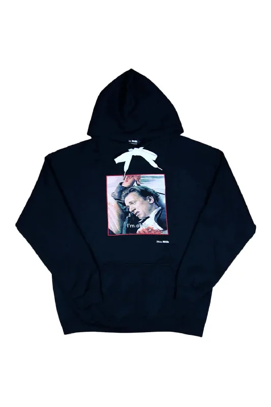 I'm Okay Hoodie Sweatshirt Hoodie with Ribbed Hem Stretchable Secure