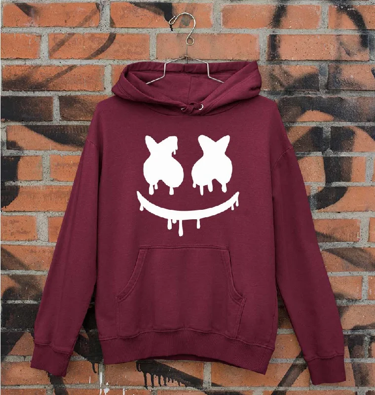 Marshmello Unisex Hoodie for Men/Women Hoodie with Button Placket Classic Preppy