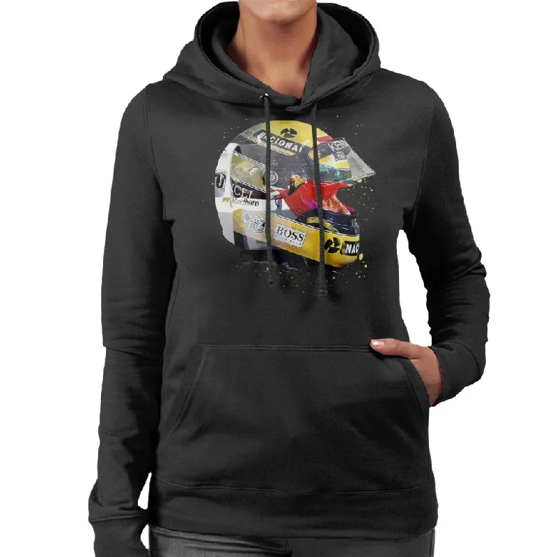 Motorsport Images Ayrton Senna Japanese Grand Prix 1993 Women's Hooded Sweatshirt