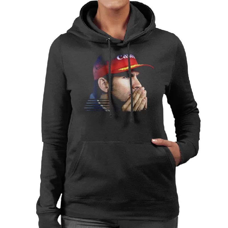 Motorsport Images Damon Hill Tense Women's Hooded Sweatshirt