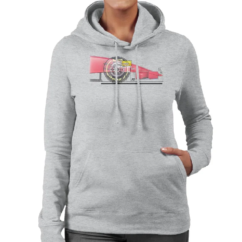 Motorsport Images FOM Front Camera Diagram Women's Hooded Sweatshirt