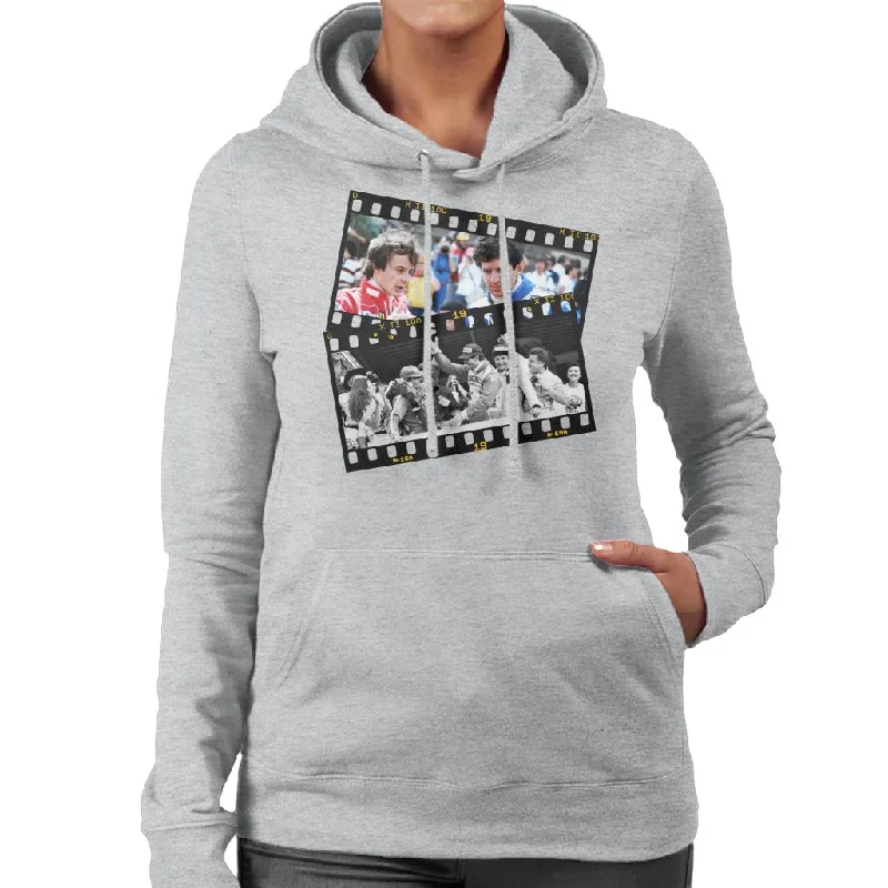 Motorsport Images Gilles Villeneuve & Jody Scheckter Photo Reel Women's Hooded Sweatshirt