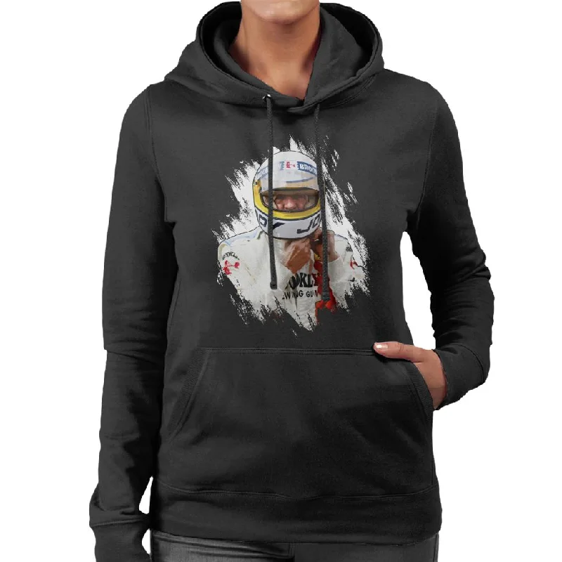 Motorsport Images Jody Scheckter Italian GP Helmet Women's Hooded Sweatshirt