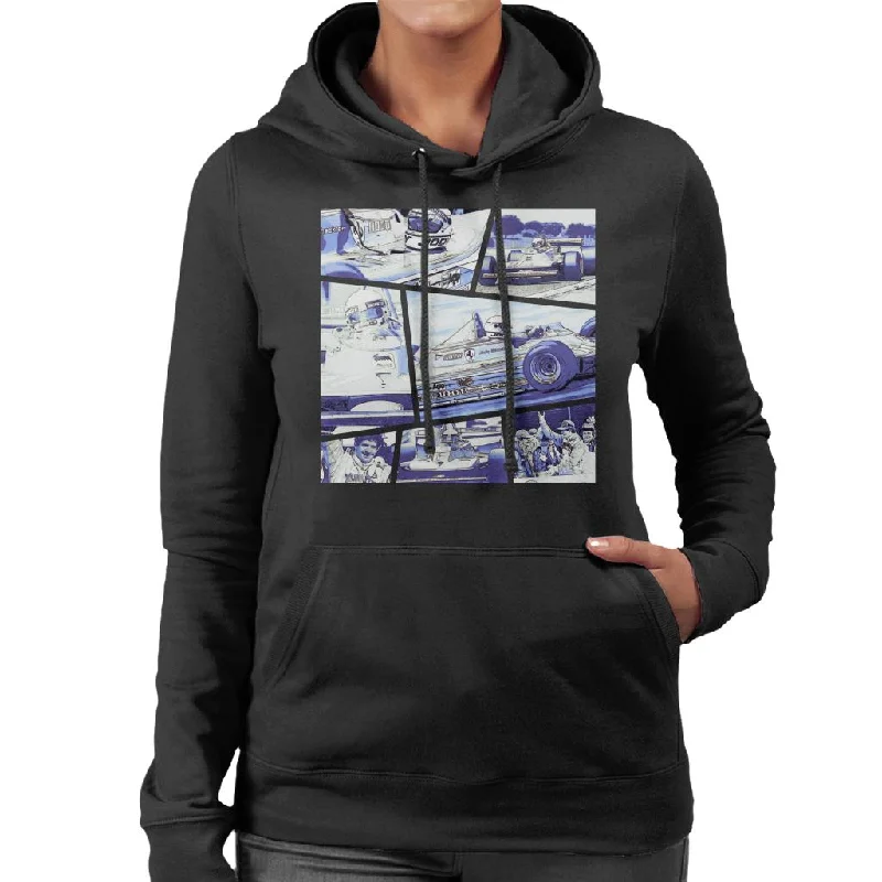 Motorsport Images Jody Scheckter Montage Women's Hooded Sweatshirt