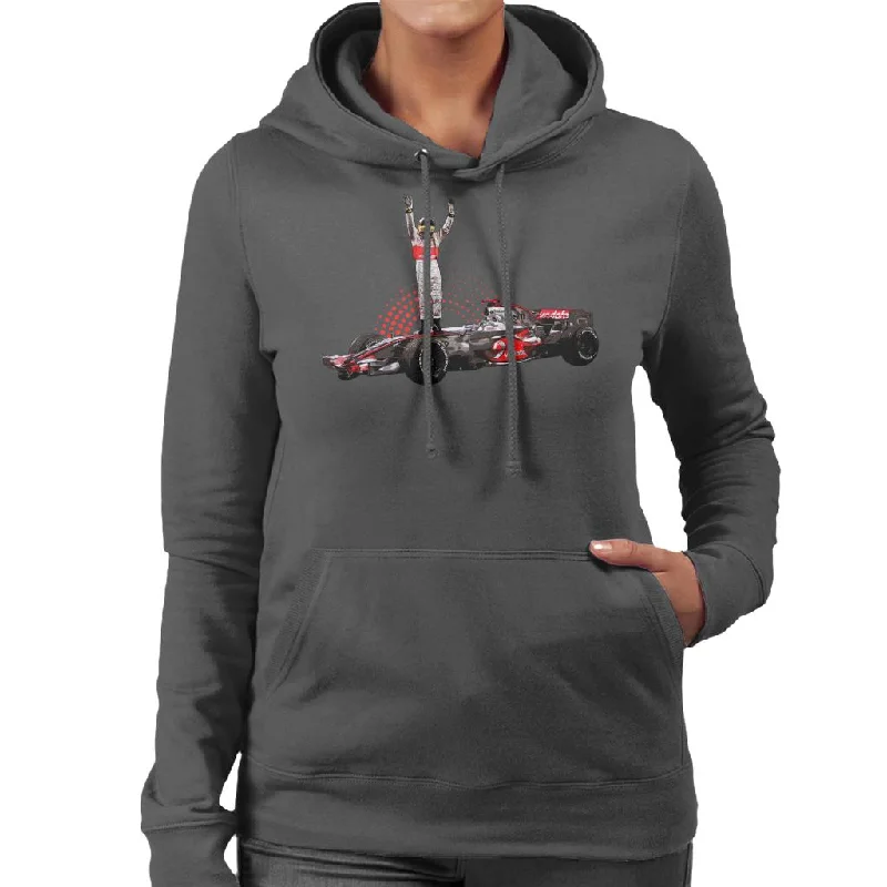 Motorsport Images Lewis Hamilton 2014 Wembley Women's Hooded Sweatshirt