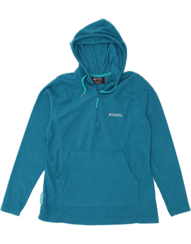 MOUNTAIN WAREHOUSE Womens Fleece Zip Neck Hoodie Jumper UK 14 Large Blue Hooded Sweatshirt Casual Wear Street Style MOUNTAIN WAREHOUSE Womens Fleece Zip Neck Hoodie Jumper UK 14 Large Blue Hooded Sweatshirt Casual Wear Street Style