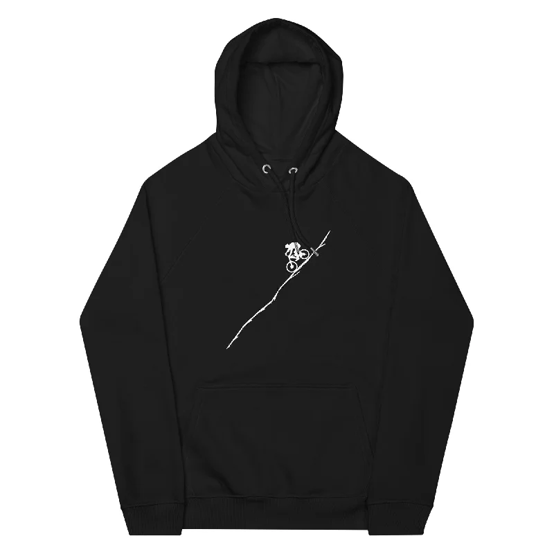 Mountaingbiking - (M) - Unisex Premium Organic Hoodie Hoodie with Button Classic Timeless Mountaingbiking - (M) - Unisex Premium Organic Hoodie Hoodie with Button Classic Timeless