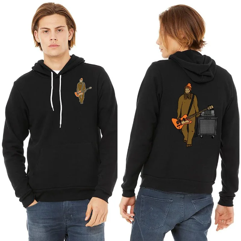 Mr Big On Bass Ultra Soft Pull Over Hoodie - Unisex Black Hoodie with Batwing Sleeves Loose Dramatic Mr Big On Bass Ultra Soft Pull Over Hoodie - Unisex Black Hoodie with Batwing Sleeves Loose Dramatic