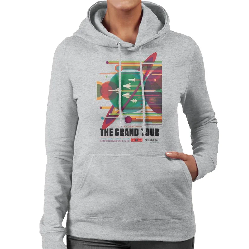 NASA The Grand Tour Interplanetary Travel Poster Women's Hooded Sweatshirt