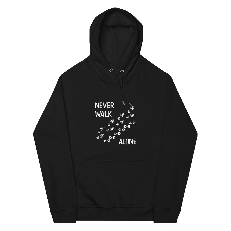 Never walk alone - Unisex Premium Organic Hoodie Hoodie with Frayed Bohemian Relaxed Never walk alone - Unisex Premium Organic Hoodie Hoodie with Frayed Bohemian Relaxed