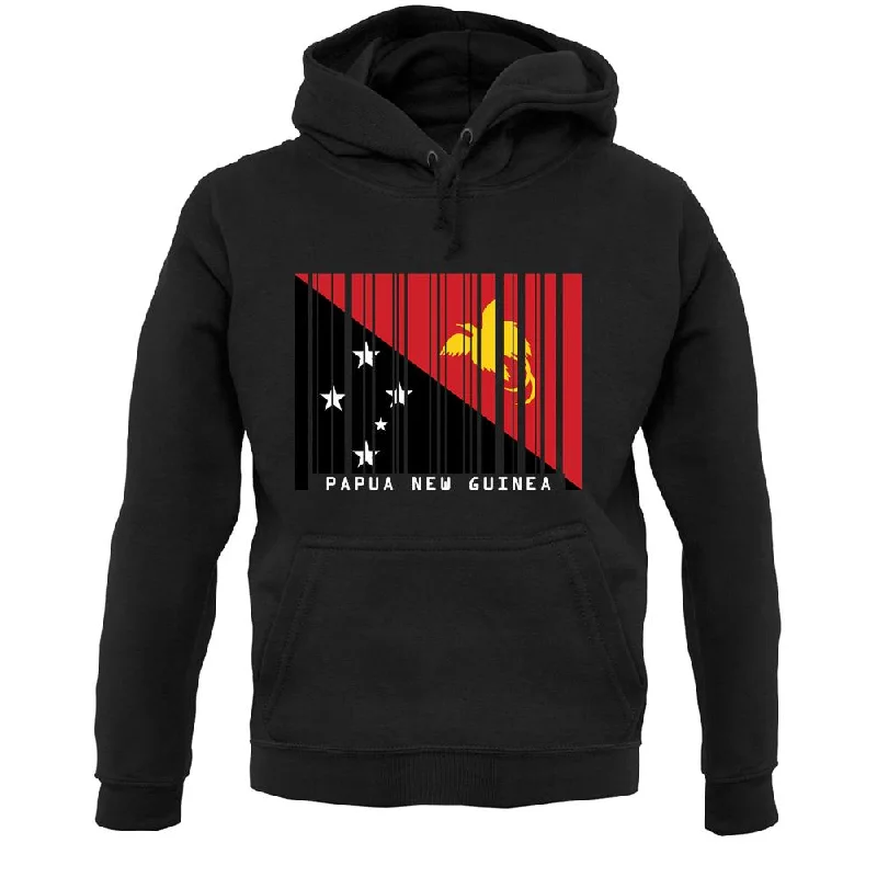 Papua New Guinea  Barcode Style Flag Unisex Hoodie