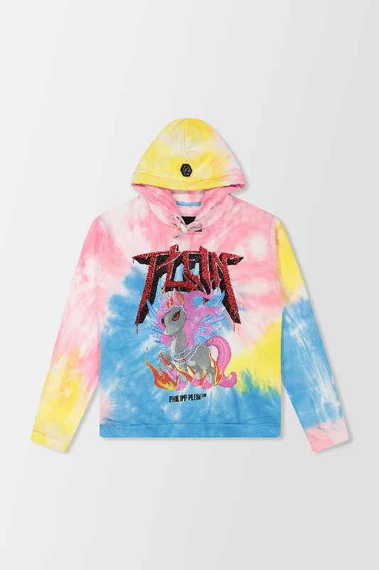 Philipp Plein Multicolor Unicorn Hoodie Hoodie with Relaxed Fit Easy Casual