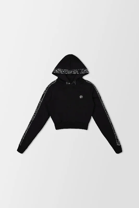 Philipp Plein TM Hoodie Hoodie with Hem Lace Feminine Delicate