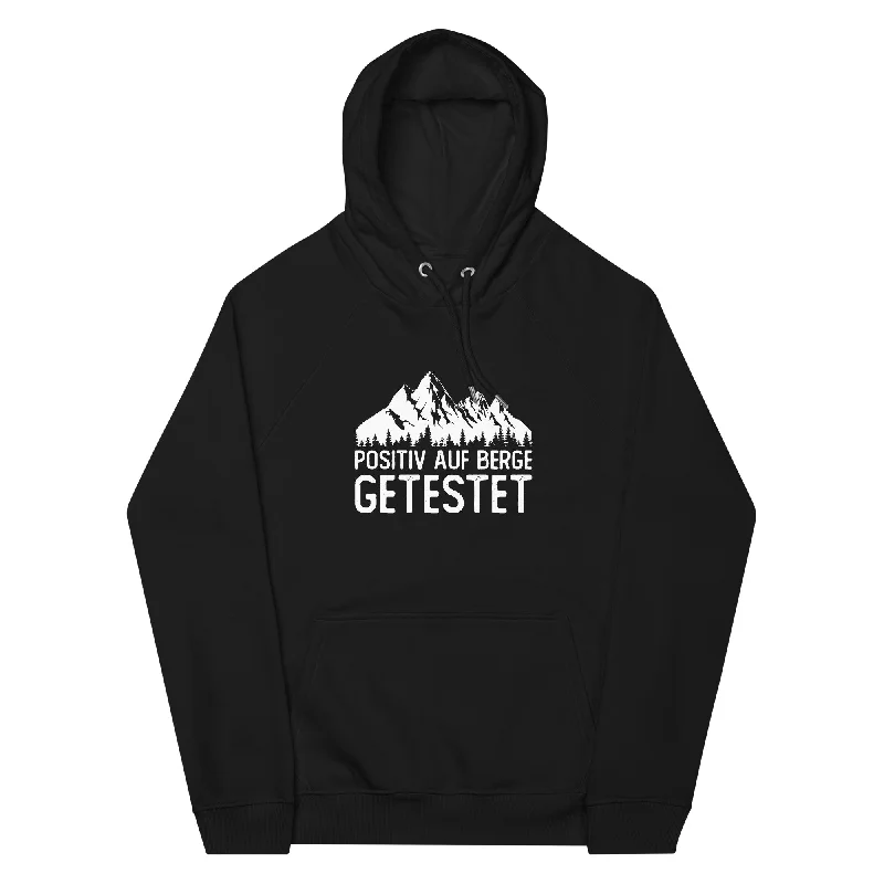 Positiv auf Berge getestet - Unisex Premium Organic Hoodie Hoodie with Belted Waist Structured Tailored Positiv auf Berge getestet - Unisex Premium Organic Hoodie Hoodie with Belted Waist Structured Tailored