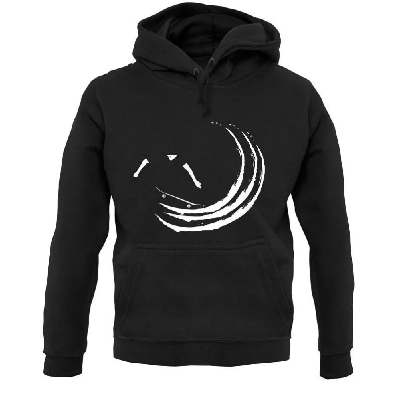 Skaters Swoosh Unisex Hoodie Hoodie with Toggle Buttons Decorative Unique