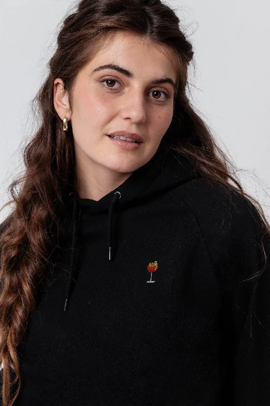 Spritz | Bestickter Bio-Baumwoll Frauen Hoodie Hoodie with Pastel Soft Subtle