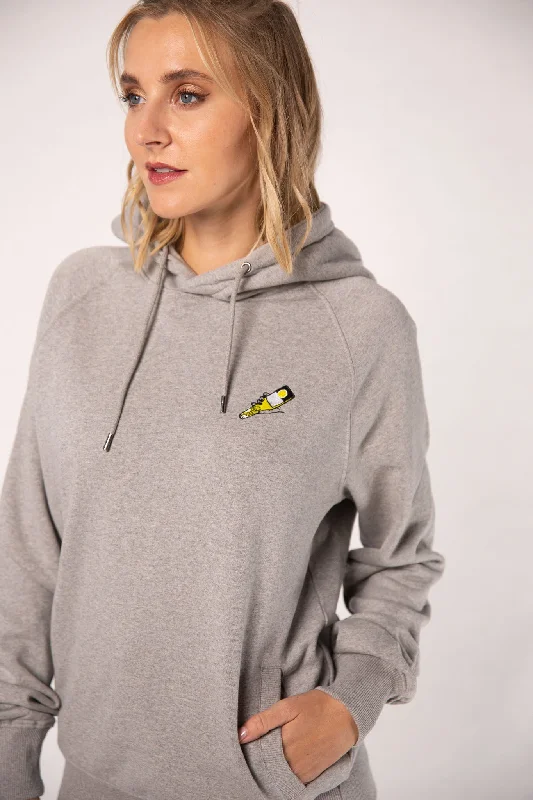Tornado | Bestickter Bio-Baumwoll Frauen Hoodie Hoodie with Tied Waist Feminine Flattering Tornado | Bestickter Bio-Baumwoll Frauen Hoodie Hoodie with Tied Waist Feminine Flattering