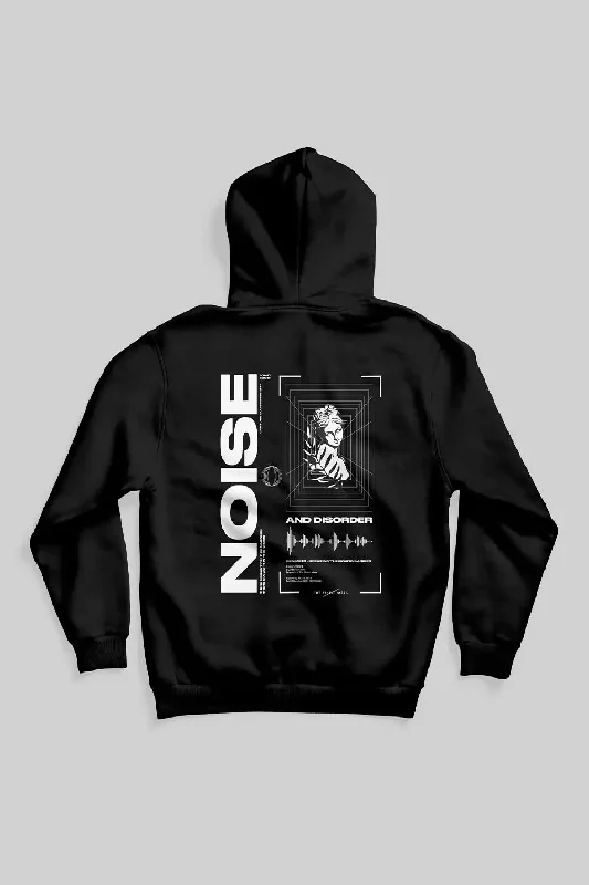 Underground Noise Hoodie Hoodie with Typography Text Message
