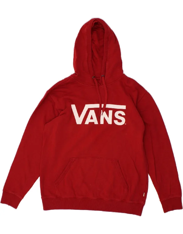 VANS Mens Graphic Hoodie Jumper Large Red