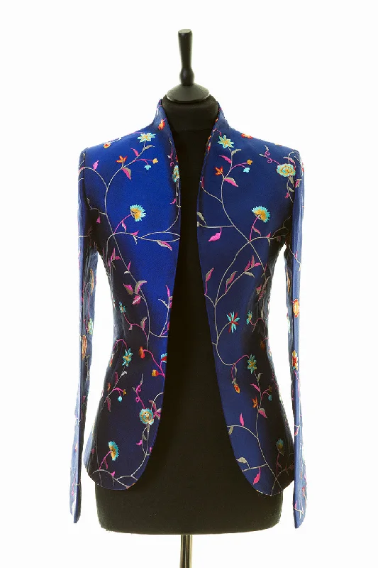 Anya Jacket in African Cobalt Wool Jacket Cashmere Jacket Tweed Jacket