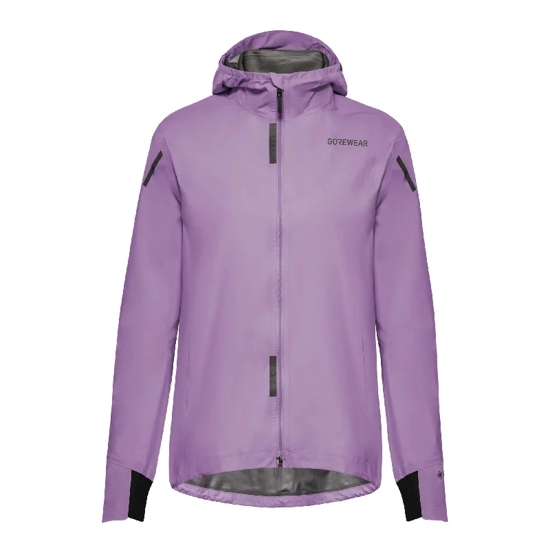 GOREWEAR | Women's Concurve GORE-TEX Jacket - Scrub Purple Knit Fabric Woven Fabric Fleece Fabric GOREWEAR | Women's Concurve GORE-TEX Jacket - Scrub Purple Knit Fabric Woven Fabric Fleece Fabric