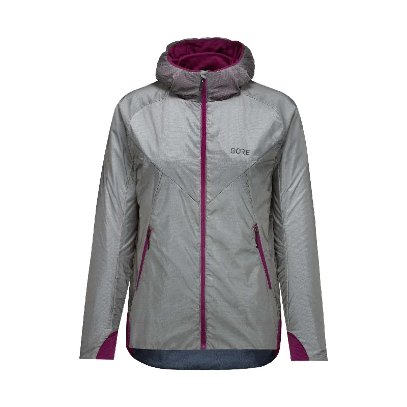 GOREWEAR | Women's R5 WINDSTOPPER® Insulated Jacket - Lab Gray/Process Purple Appliqued Jacket Beaded Jacket Sequined Jacket GOREWEAR | Women's R5 WINDSTOPPER® Insulated Jacket - Lab Gray/Process Purple Appliqued Jacket Beaded Jacket Sequined Jacket